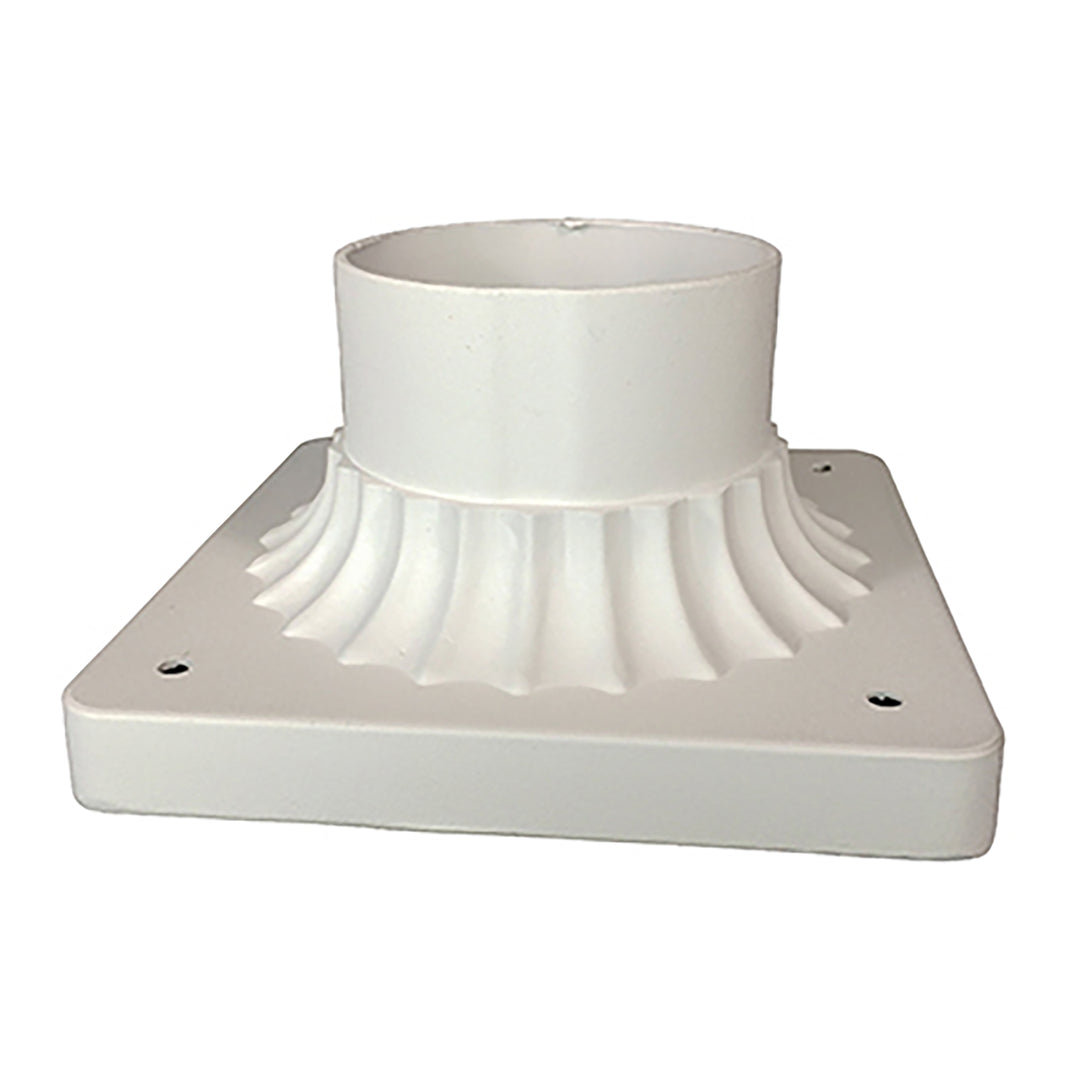 Canby 3.25" Post Base Mount - White