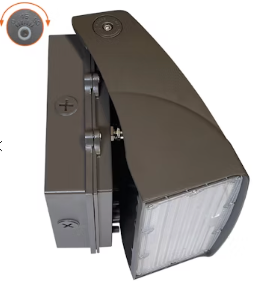 Full Cut Off Wall Packs Adjustable: AFC-Line, 3-CCT & 3-Power Select 50W/40W/30W - Bronze
