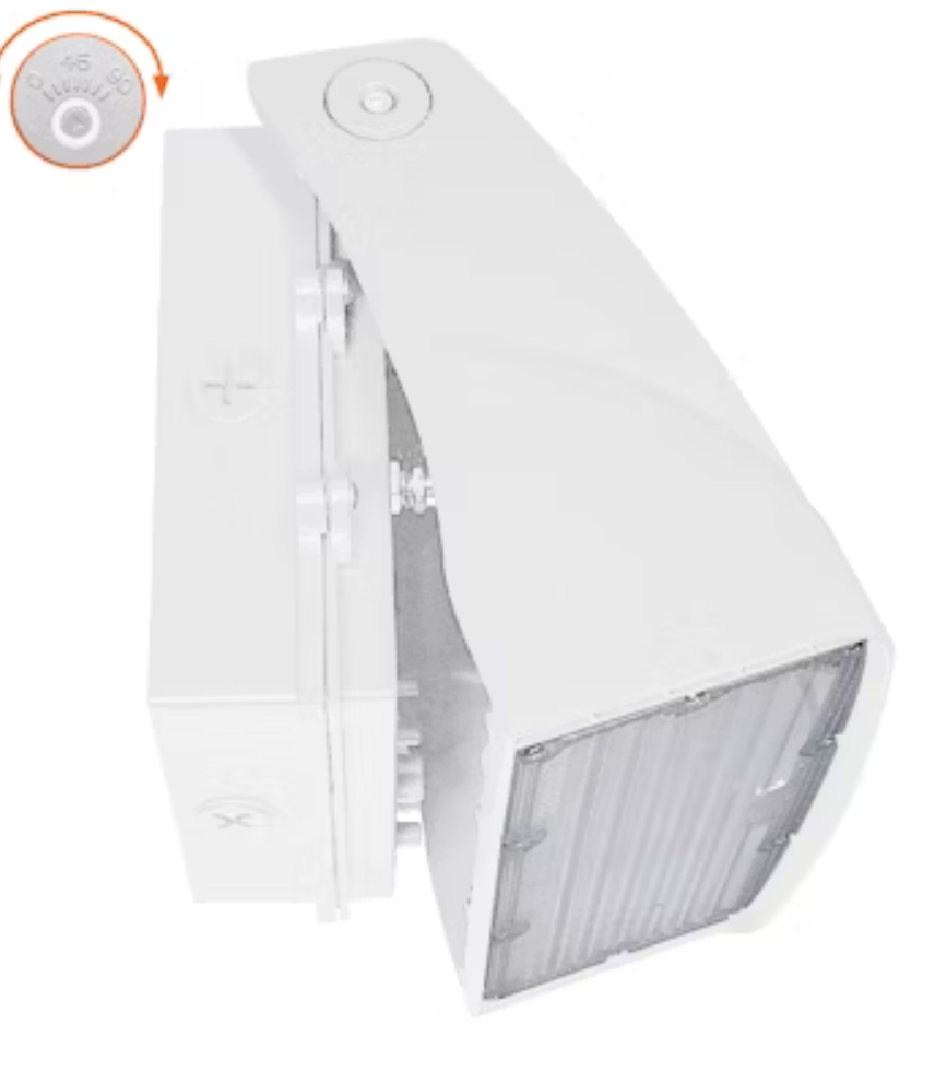Full Cut Off Wall Packs Adjustable: AFC-Line, 3-CCT & 3-Power Select 50W/40W/30W - White