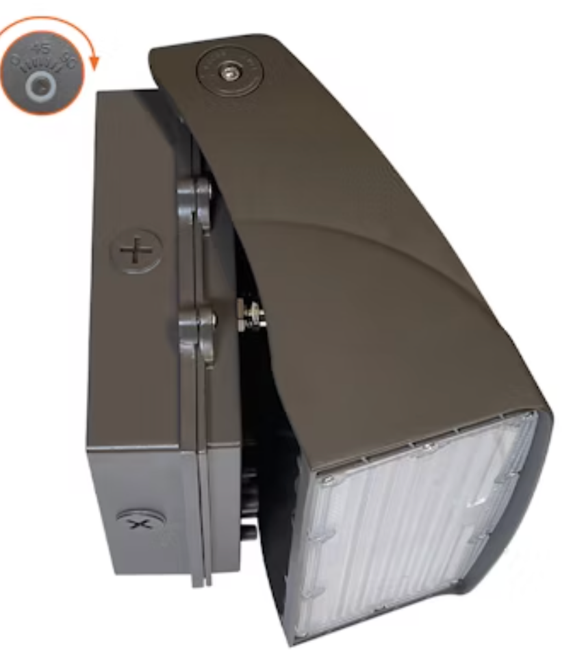 Full Cut Off Wall Packs Adjustable: AFC-Line, 3-CCT & 3-Power Select 80W/70W/60W - Bronze