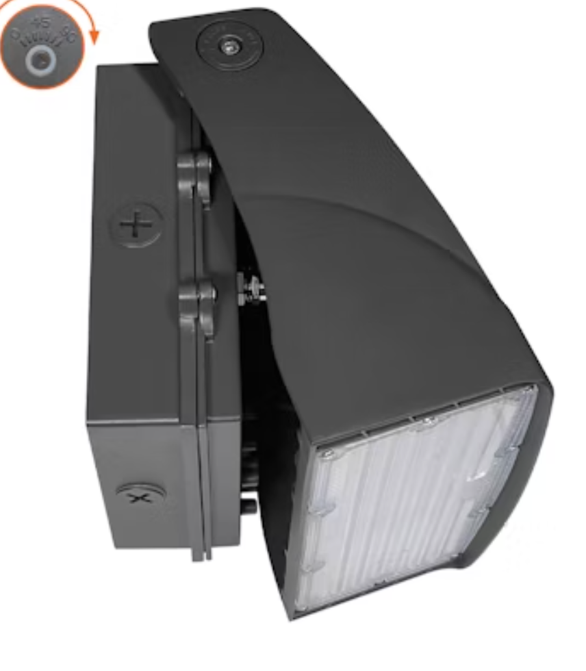 Full Cut Off Wall Packs Adjustable: AFC-Line, 3-CCT & 3-Power Select 80W/70W/60W - Black