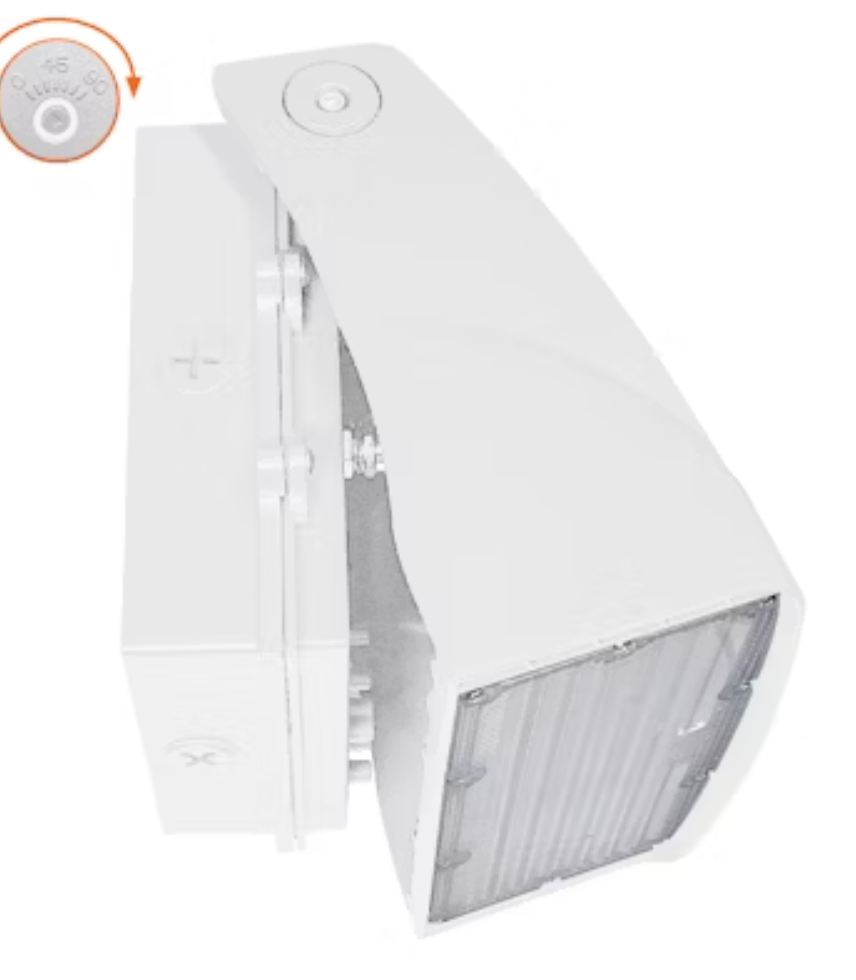 Full Cut Off Wall Packs Adjustable: AFC-Line, 3-CCT & 3-Power Select 80W/70W/60W - White