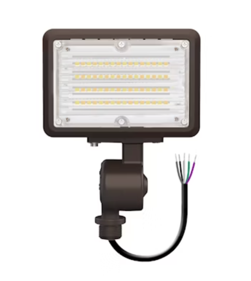 Mini Area Floodlights: XS-Line, 3-CCT & Power Select w/ Photocell 15W - White