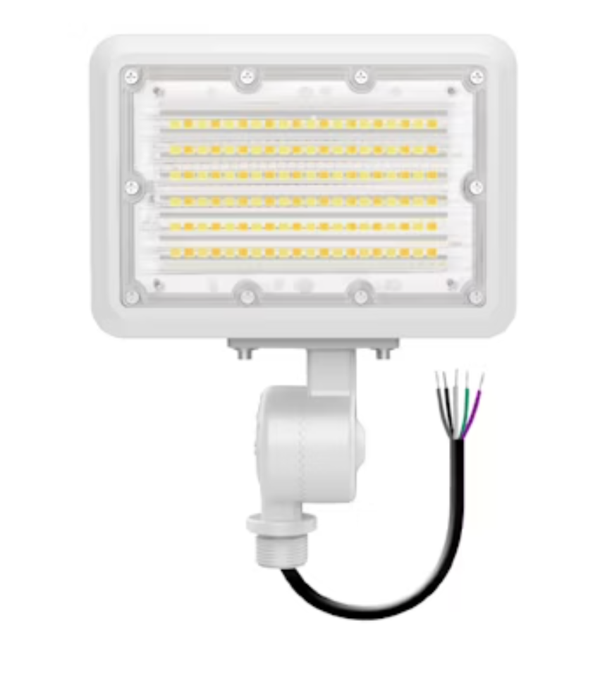 Mini Area Floodlights: XS-Line, 3-CCT & Power Select w/ Photocell 30W - White