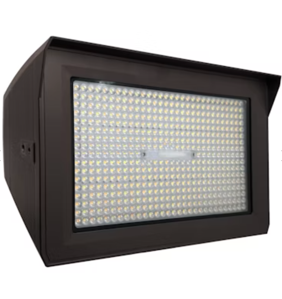 Large Flood Lights: ARCY-Line, 3-CCT & Power Select w/ Photocell, 80W/120W/150W, High Voltage - Bronze