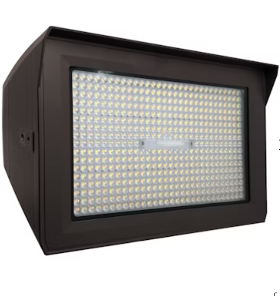 Large Flood Lights: ARCY-Line, 3-CCT & Power Select w/ Photocell, 180W/240W/300W, HV - Bronze