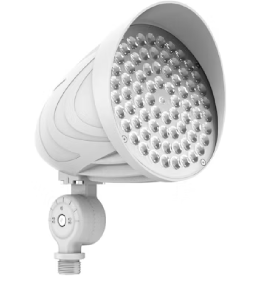 Bullet Flood Lights: Magna-Line 3-CCT & 3-Power Select with Photocell 25W/20W/15W - White