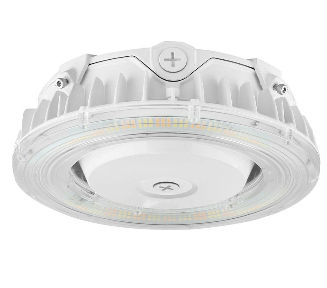 Round Canopy Light: Slim-Line 3-CCT & 5-Power Select 55W/47W/30W/22W - White