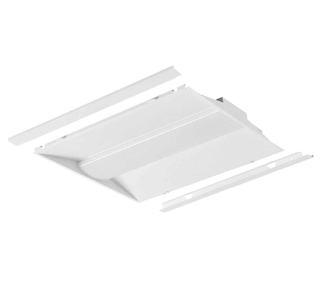 C-Line: 2x2 LED Center Basket Troffer 5-CCT & 5-Power Select 40W/35W/30W/25W/20W - White