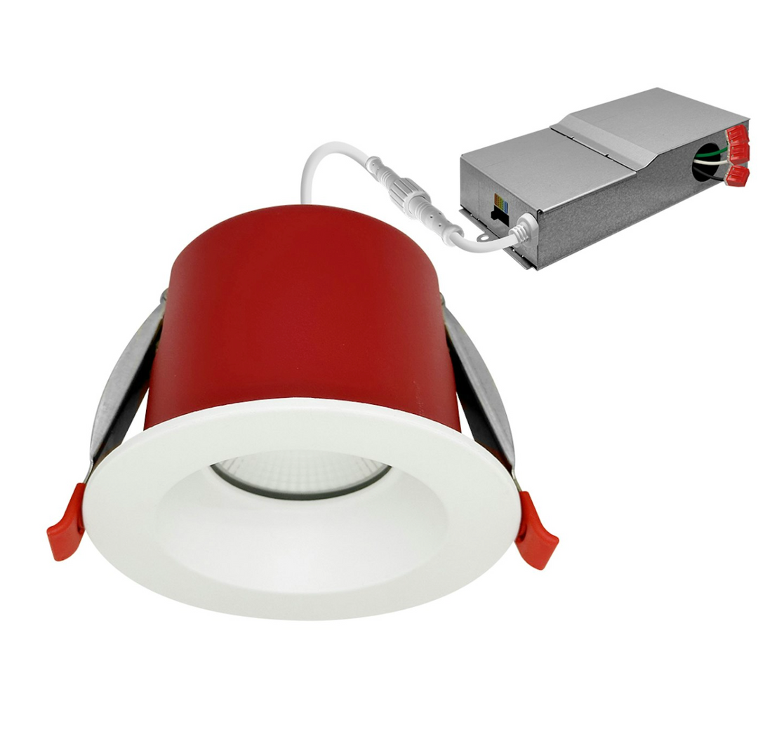 4" Regressed Downlight 5CCT 5-CCT Select - Fire Rated 15W - White