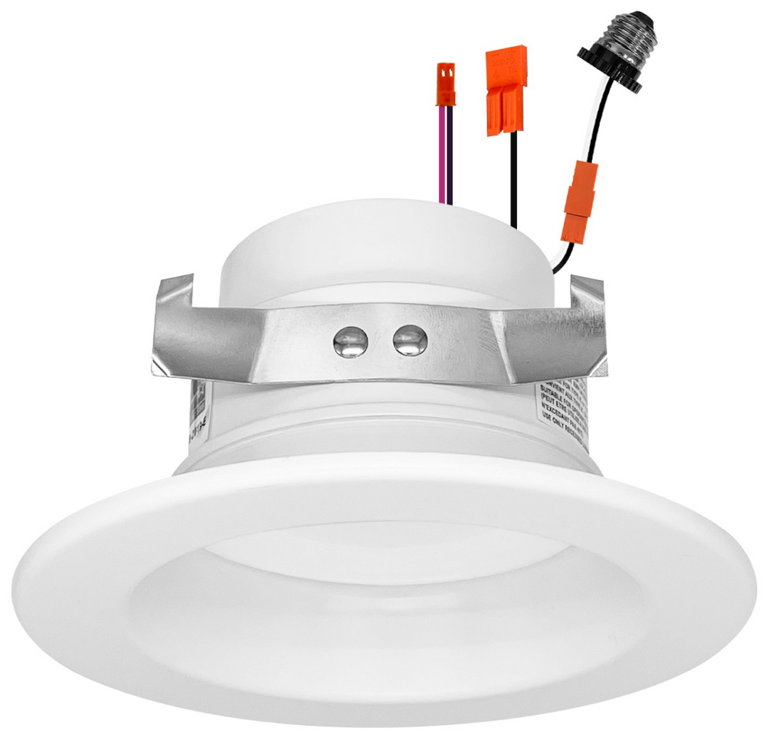 4" Retrofit Kit Downlight: RDL-Line 5-CCT Selectable 3-Power 12W/9W/6W, UNV 120V-277V - White