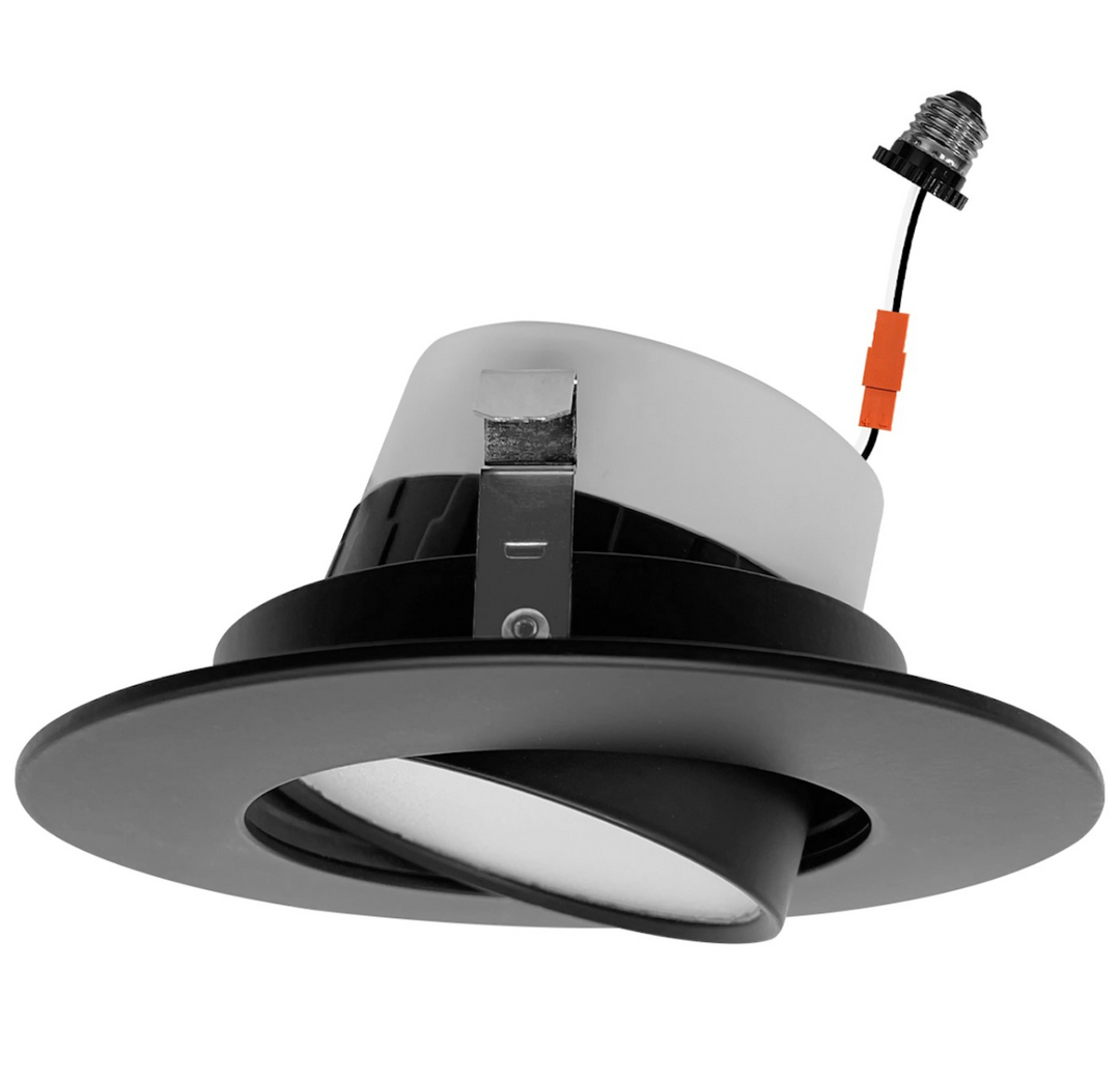 4" Retfrofit Kit Downlight: Adjust-Line 5-CCT Selectable 10W - Black