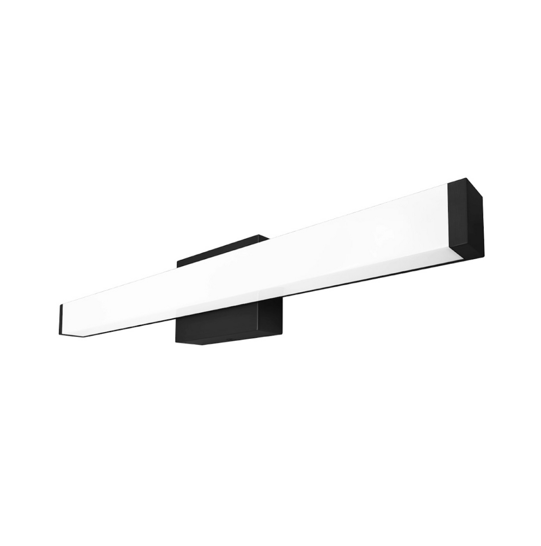 Vanity Light - Contemporary Square - Black