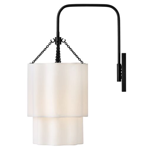 Gwen 47730BK  Large Single Light Sconce - Black