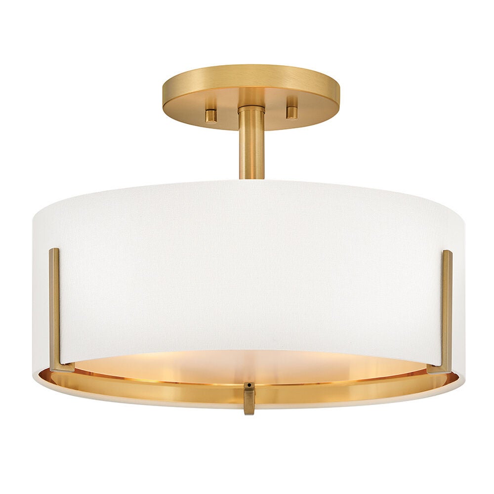 Halle 47571LCB  Medium Semi-Flush Mount - Bronze