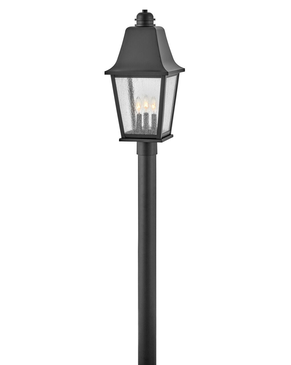 Kingston 10011BK - Large Post Top or Pier Mount Lantern - Black