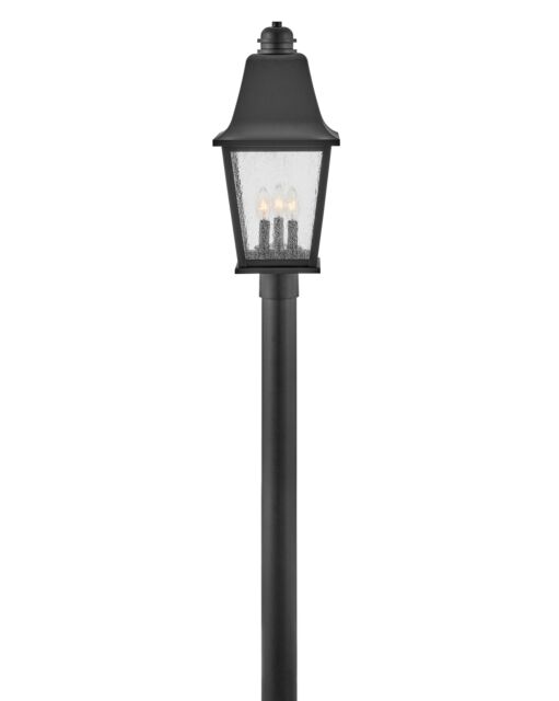 Kingston 10011BK - Large Post Top or Pier Mount Lantern - Black