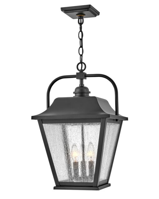 Kingston 10012BK - Medium Hanging Lantern - Black