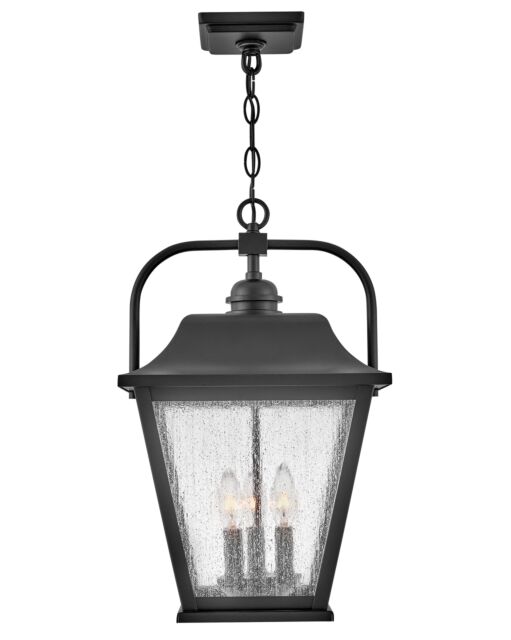 Kingston 10012BK - Medium Hanging Lantern - Black