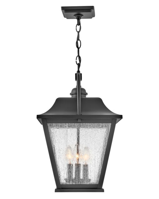 Kingston 10012BK - Medium Hanging Lantern - Black