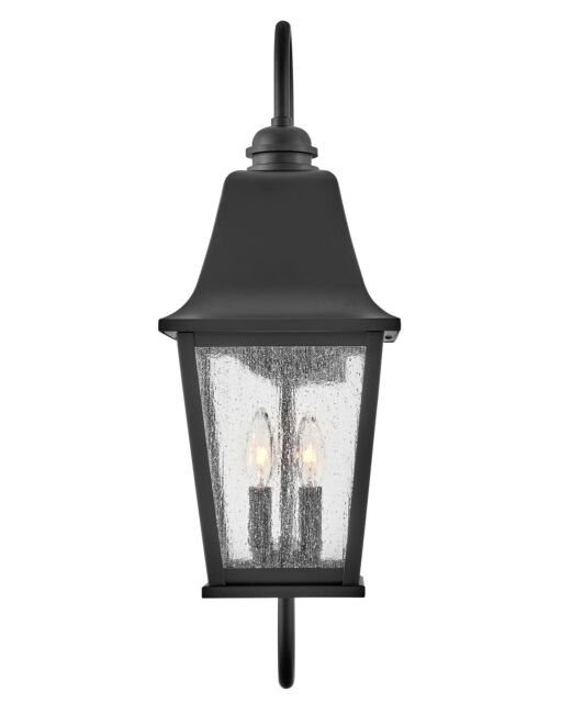 Kingston 10014BK - Large Wall Mount Lantern - Black