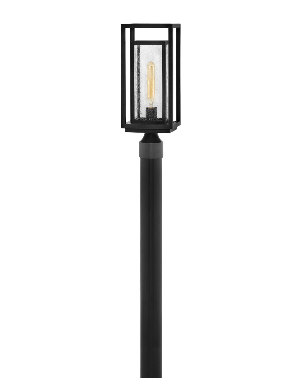 Republic 1001BK-LV - Medium Post Top or Pier Mount Lantern 12v - Black