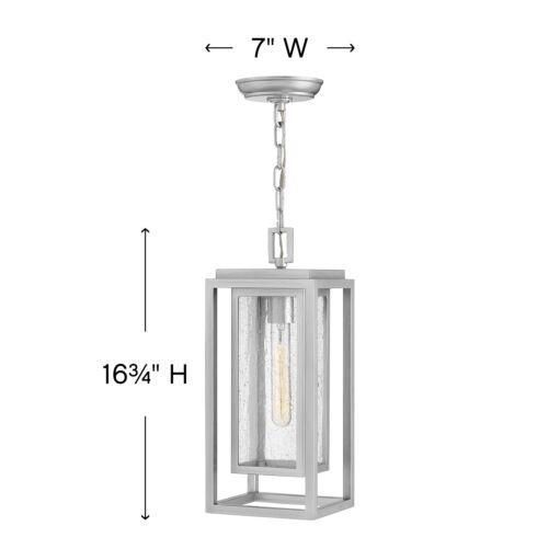 Republic 1002SI - Medium Hanging Lantern - Grey