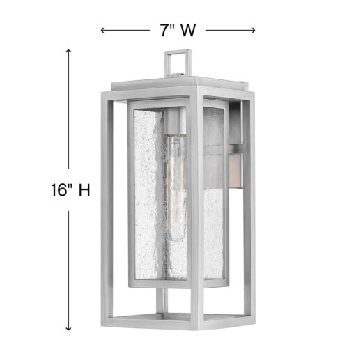 Republic 1004SI - Medium Wall Mount Lantern - Grey