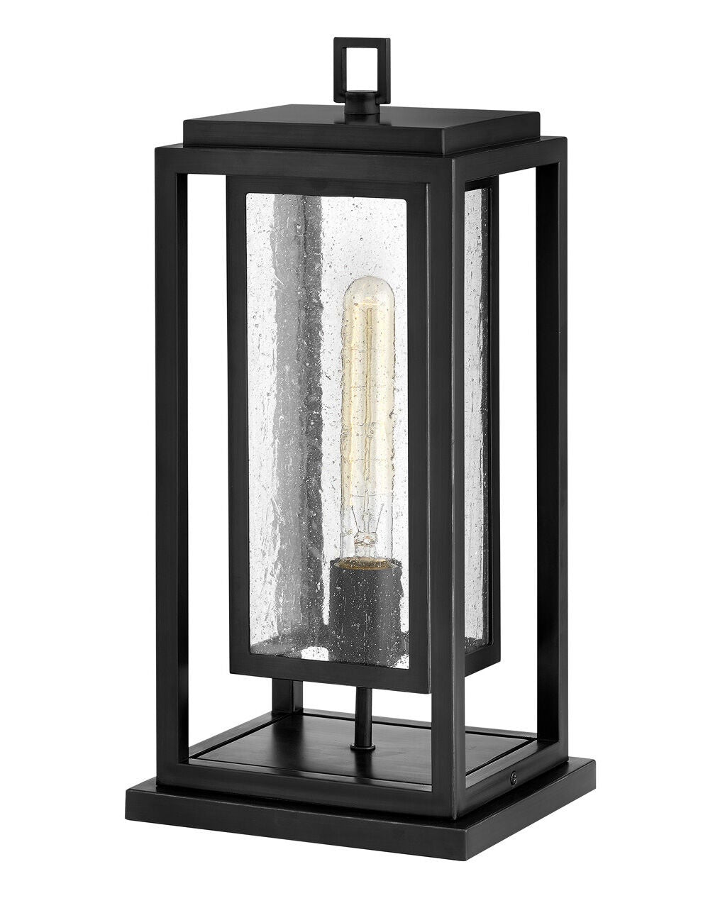 Republic 1007BK-LL - Medium Pier Mount Lantern - Black