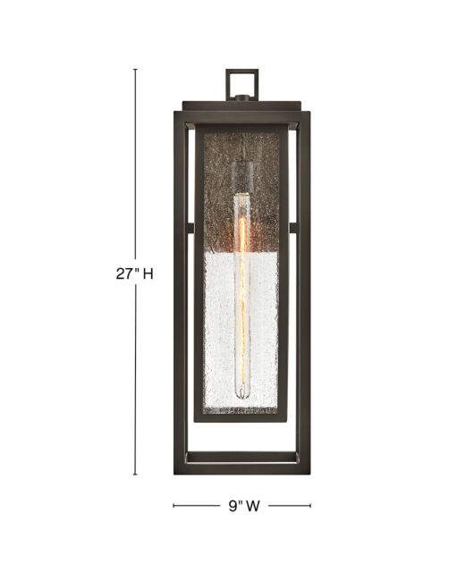 Republic 1009OZ - Large Wall Mount Lantern - Oil Rubbed Bronze