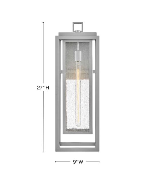 Republic 1009SI - Large Wall Mount Lantern - Grey