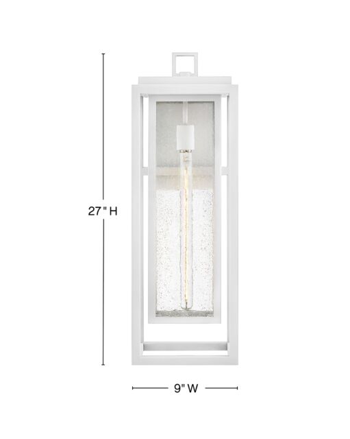 Republic 1009TW - Large Wall Mount Lantern - White