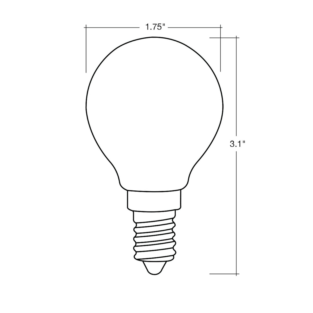 Filament G16.5 Globe E12 Base 27k 40W