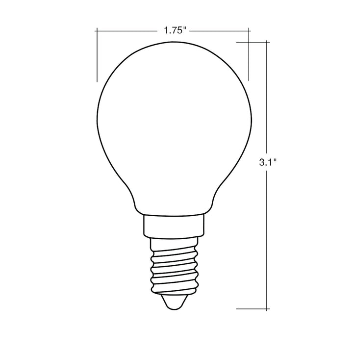 Filament G16.5 Globe E12 Base 27k 40W