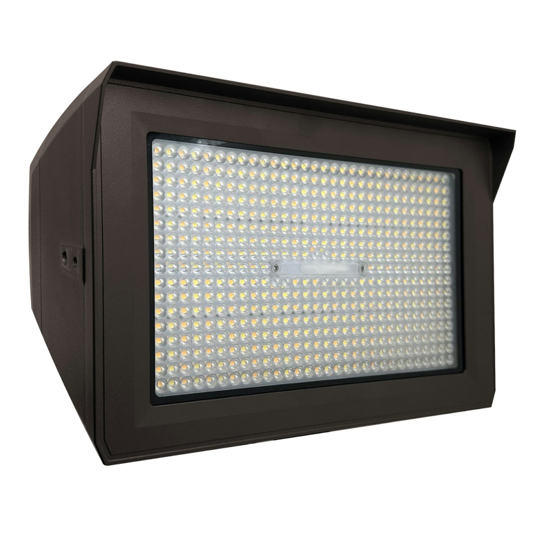 Large Flood Lights: ARCY-Line, 3-CCT & Power Select w/ Photocell, 180W/240W/300W, HV - Bronze