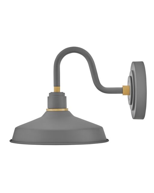 Foundry Classic 10231DMG - Small Gooseneck Barn Light - Grey