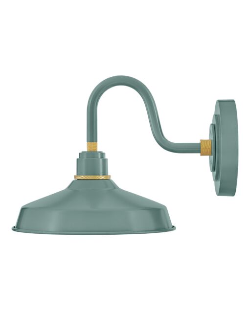 Foundry Classic 10231SGN - Small Gooseneck Barn Light - Green