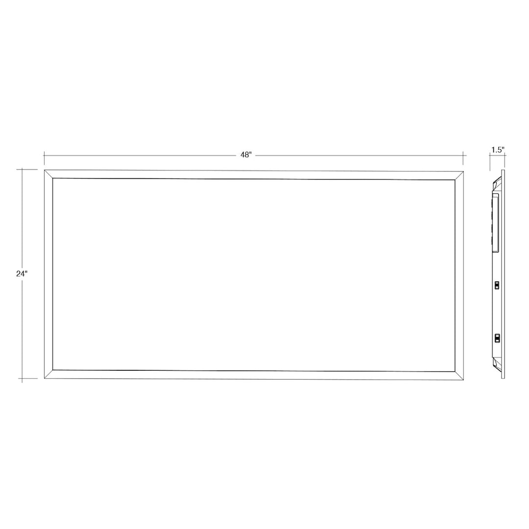 2x4 LED Panel: BackLit Line 5-CCT & 3-Power Select 65W/55W/45W - White