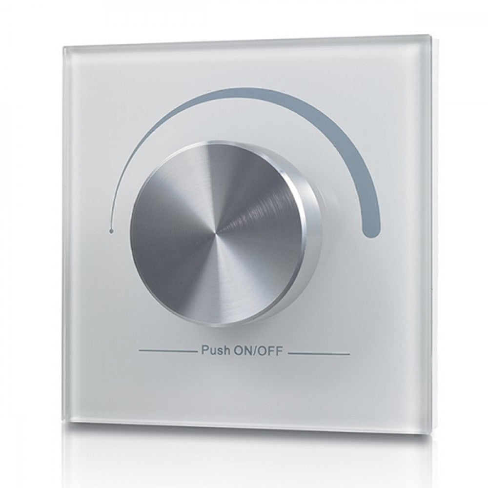 Richee Lighting - Wall Mount White Aluminum Rotary Master Controller, 1 Zone dimmer - White