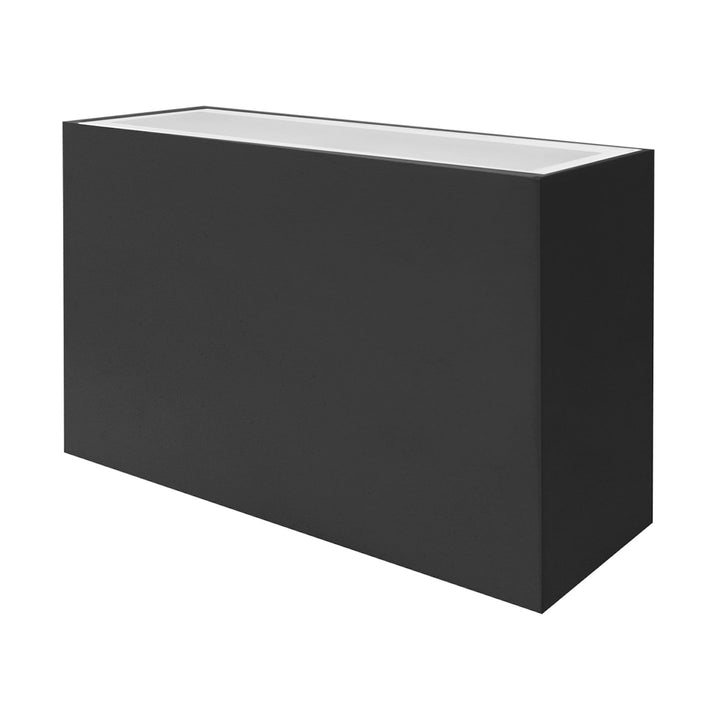 5" x 10" Modern Square Sconce Light: M-Line - Black