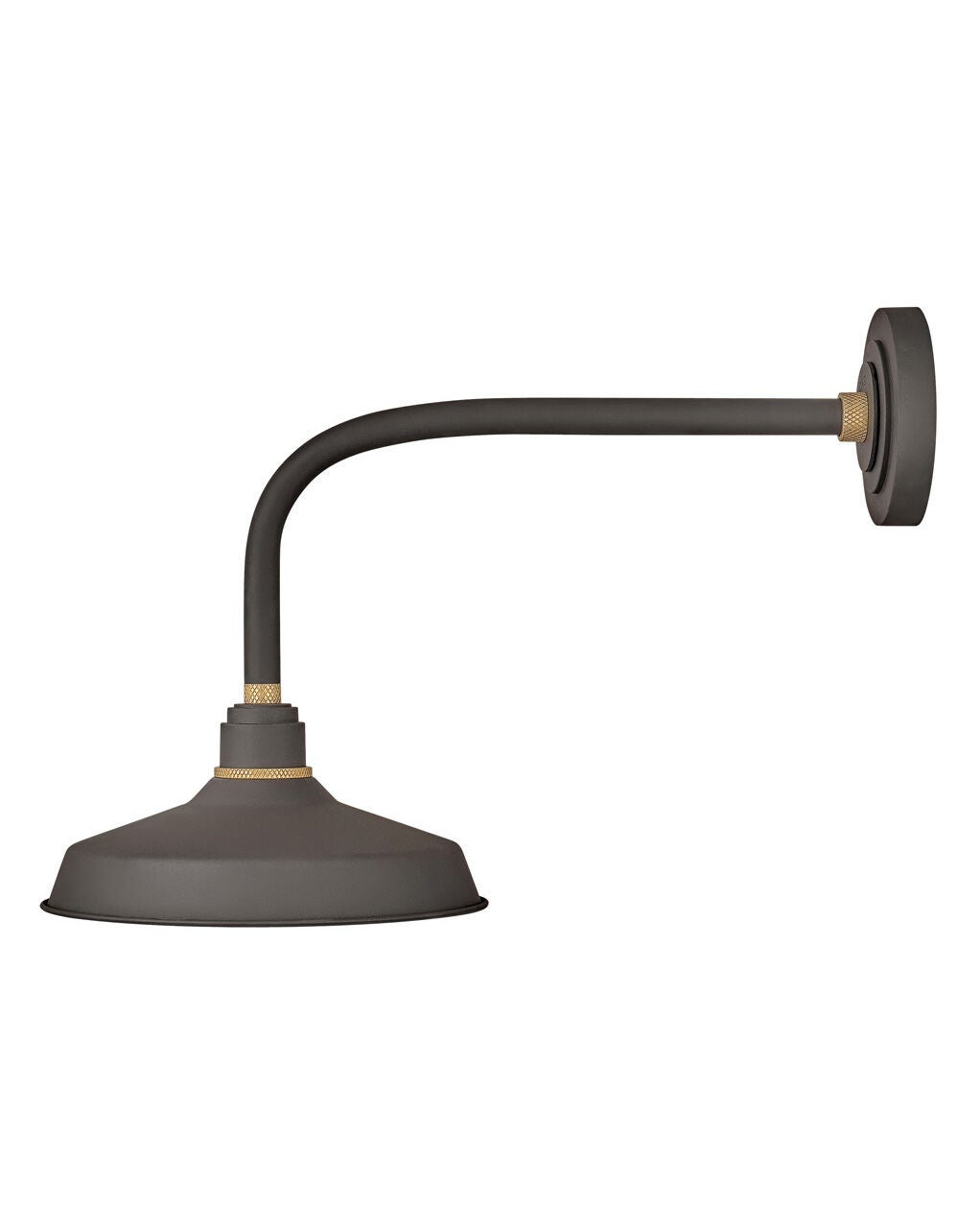 Foundry Classic 10312MR - Medium Straight Arm Barn Light - Bronze