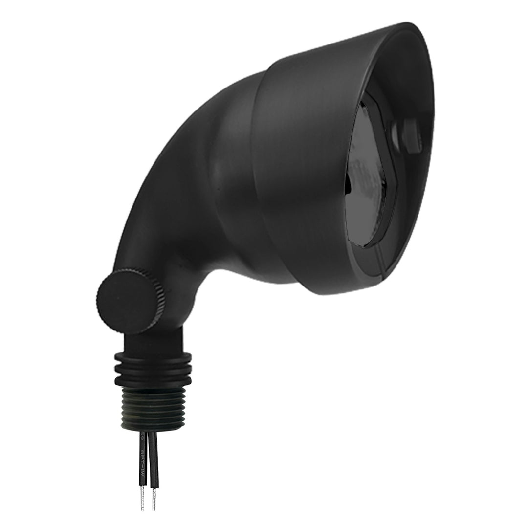 Landscape Flood Light - Small Round, 12V - Black