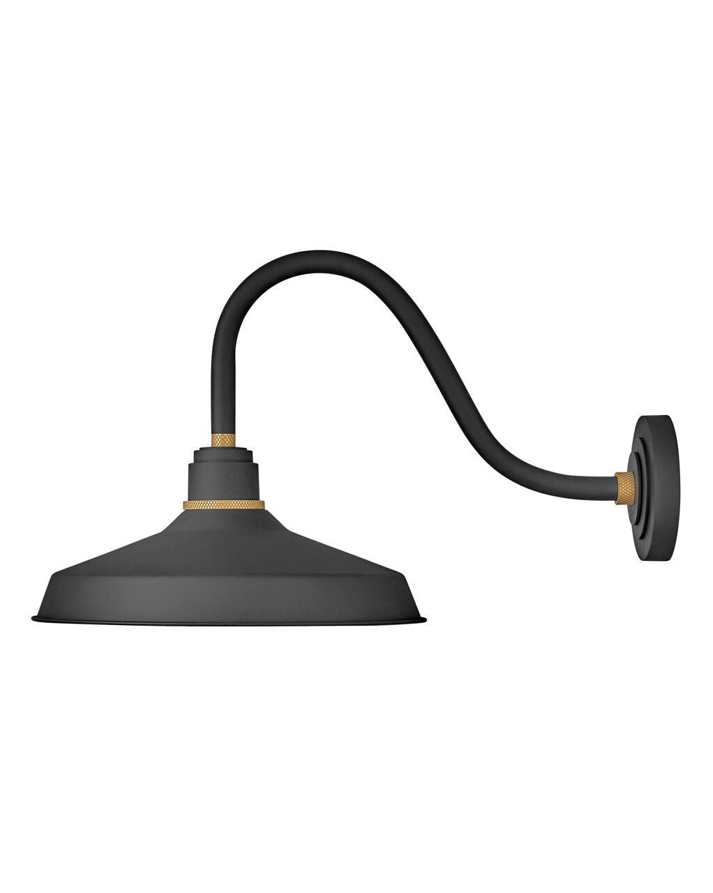 Foundry Classic 10443TK - Medium Gooseneck Barn Light - Black