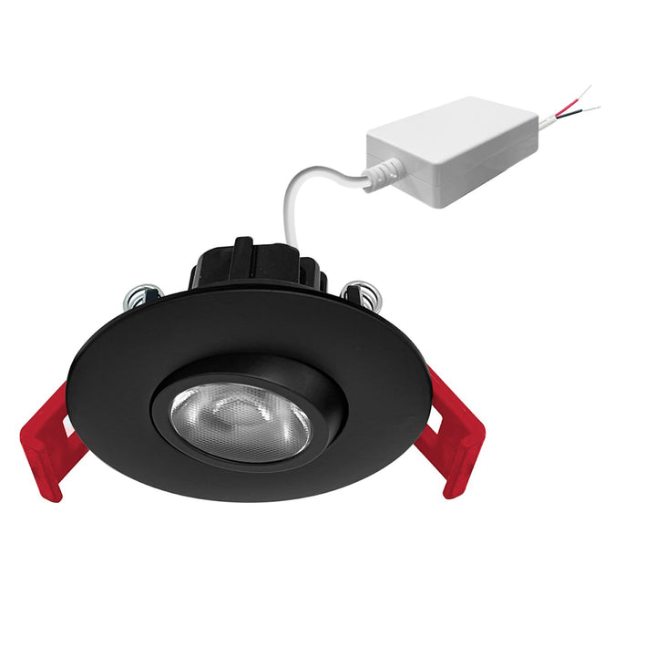 3" Gimbal Downlight: SnapTrim-Line 5CCT Selectable 8W - Black