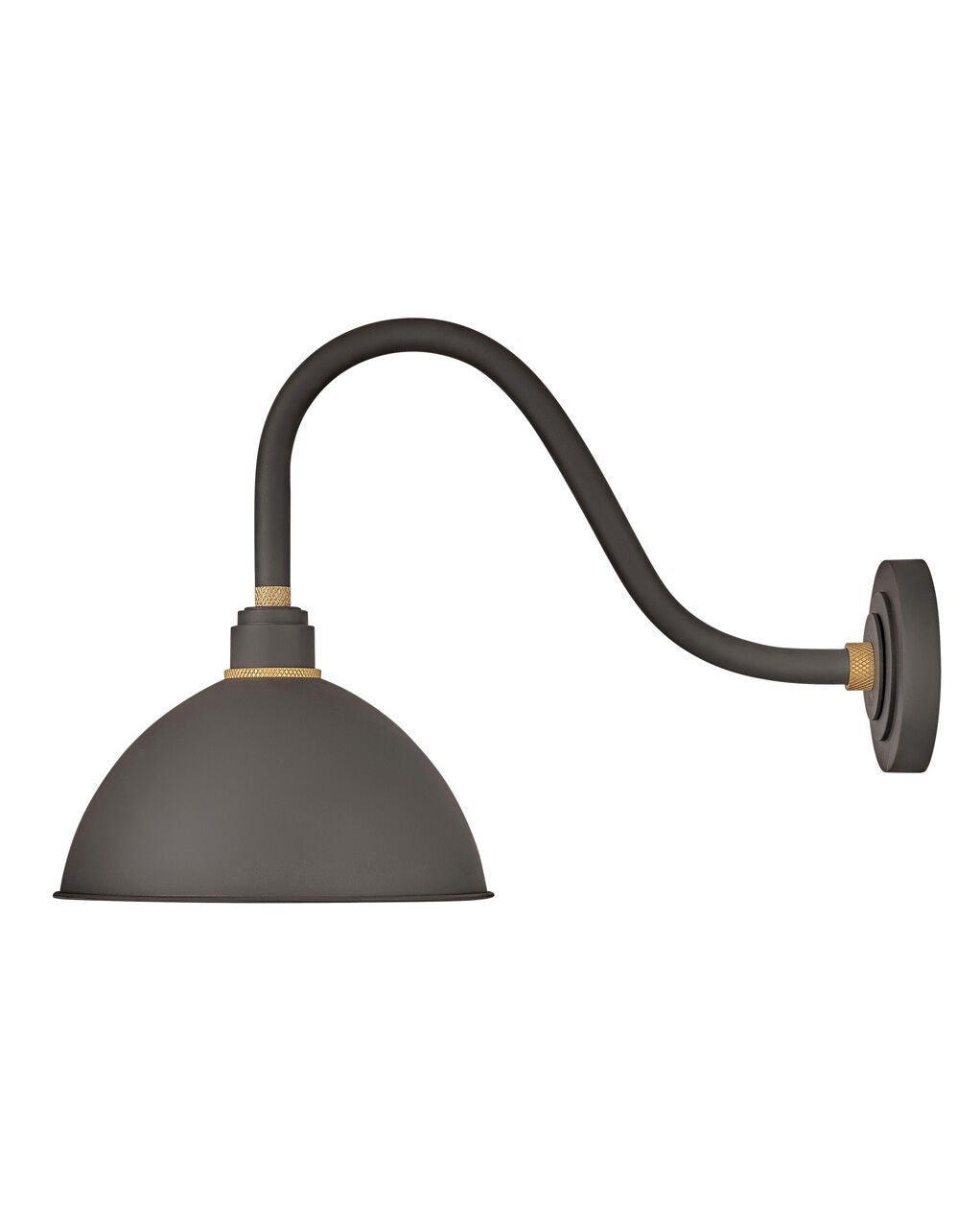 Foundry Dome 10544MR - Medium Gooseneck Barn Light - Bronze