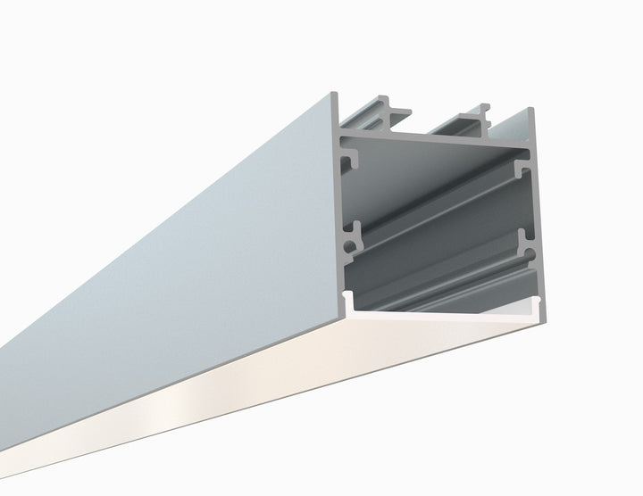 LED Channel - 435ASL - Surface / Pendant, 8 ft - Silver