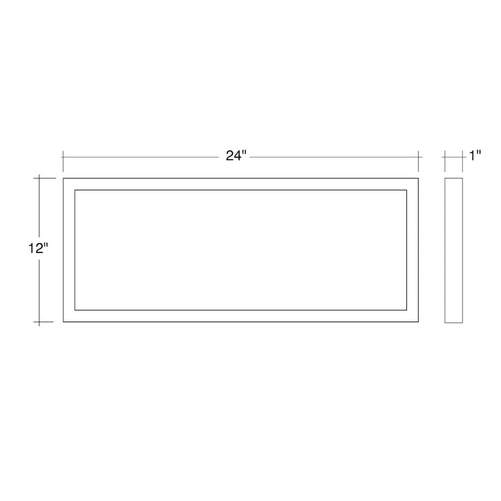 1x1 Surface Mount LED Panel: Internal-Line 5-CCT Select 18W