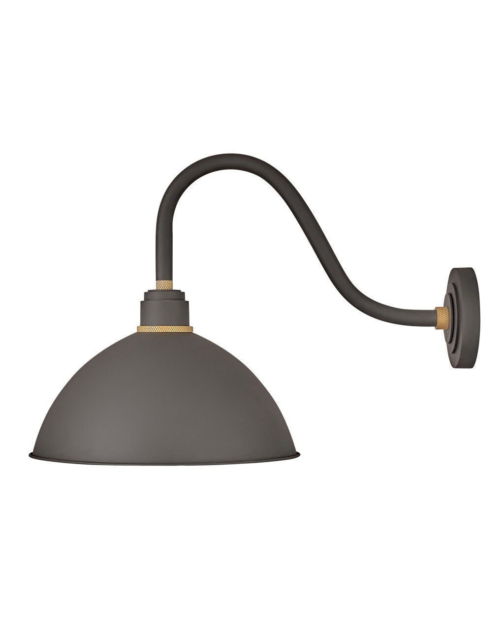 Foundry Dome 10645MR - Medium Gooseneck Barn Light - Bronze