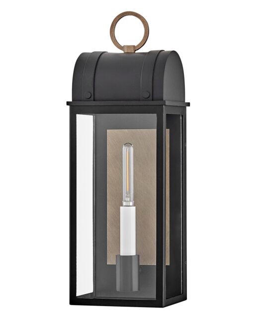 Campbell 10660BK-BU - New Medium Wall Mount Lantern - Black