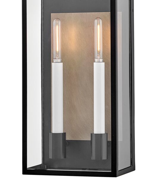 Campbell 10665BK-BU New Large Wall Mount Lantern - Black